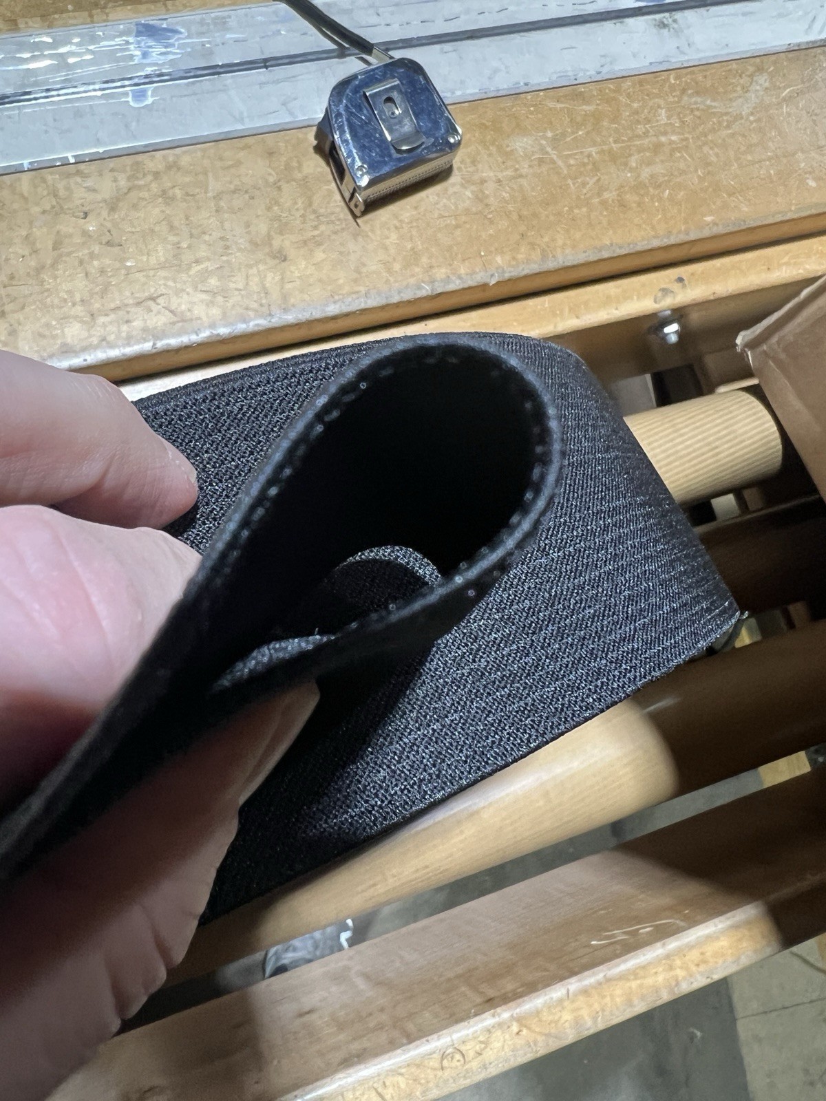 3 pulgadas de ancho grado militar HD elástico por yarda - negro - Imagen 4 de 4