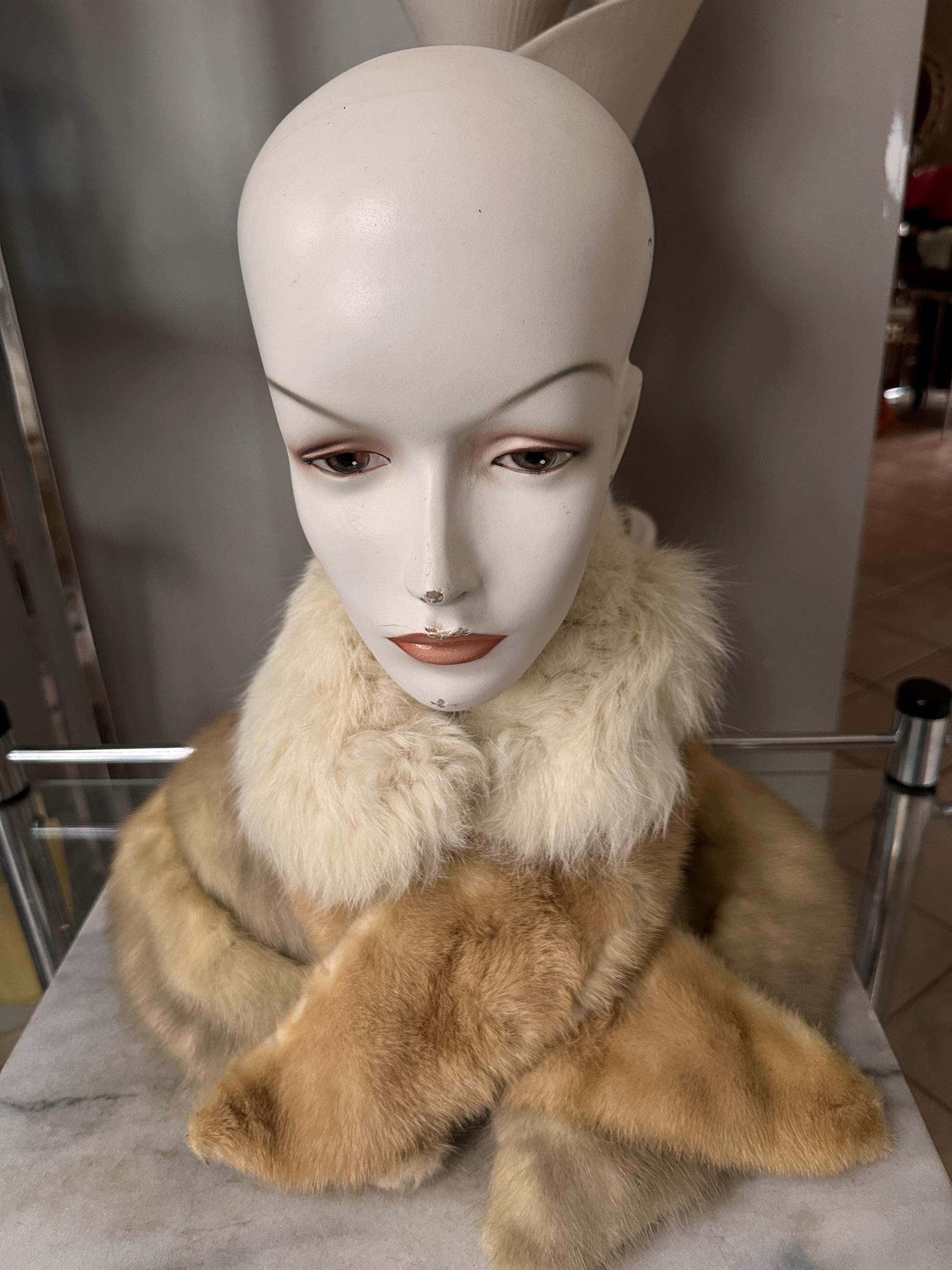 Vintage Set of 3 Genuine Fur / Mink Collars from the 1950s