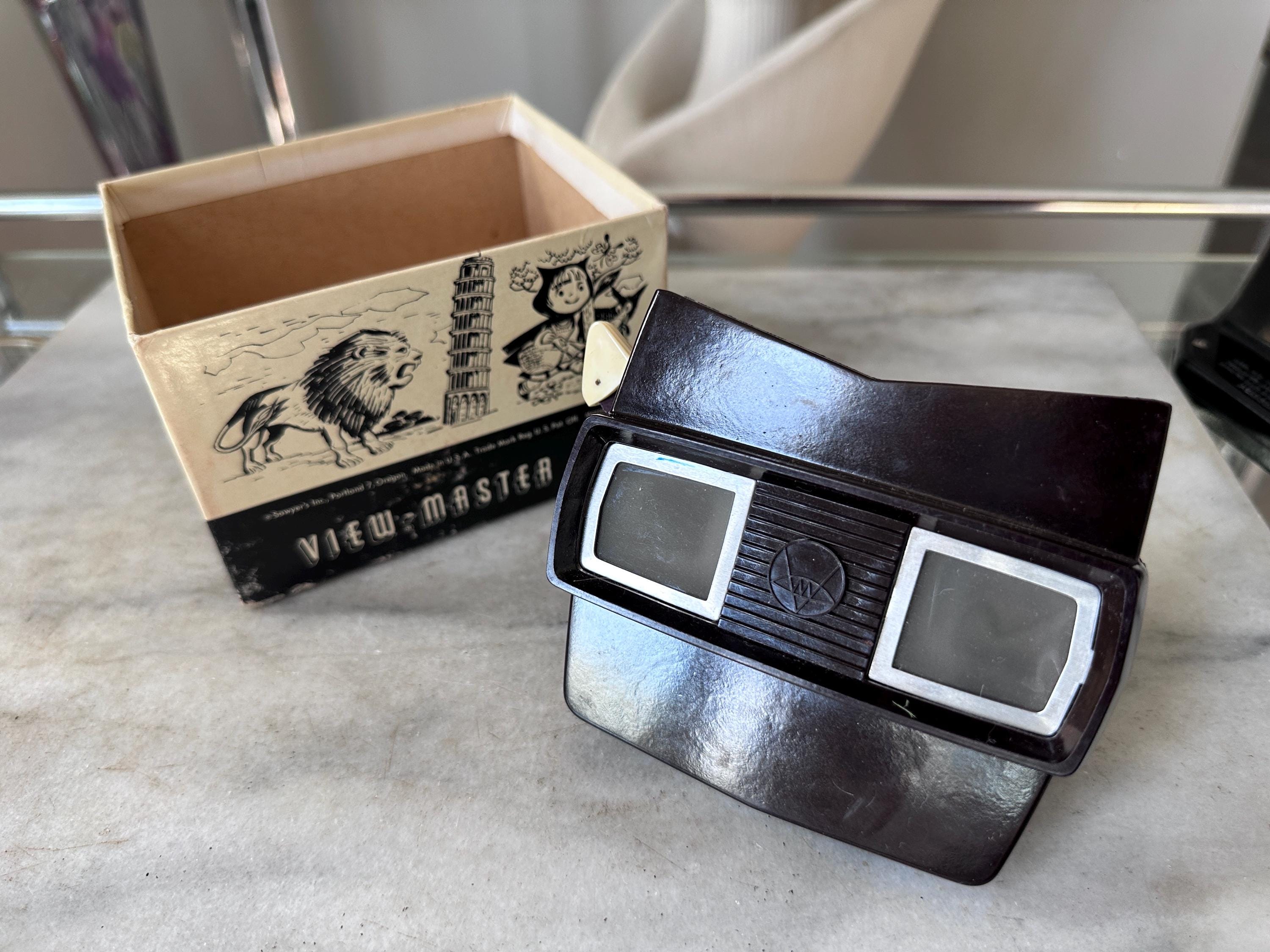 Sawyer VIEW-MASTER Stereoscope | Brown Bakelite | Portland Oregon | With Original Box Bottom