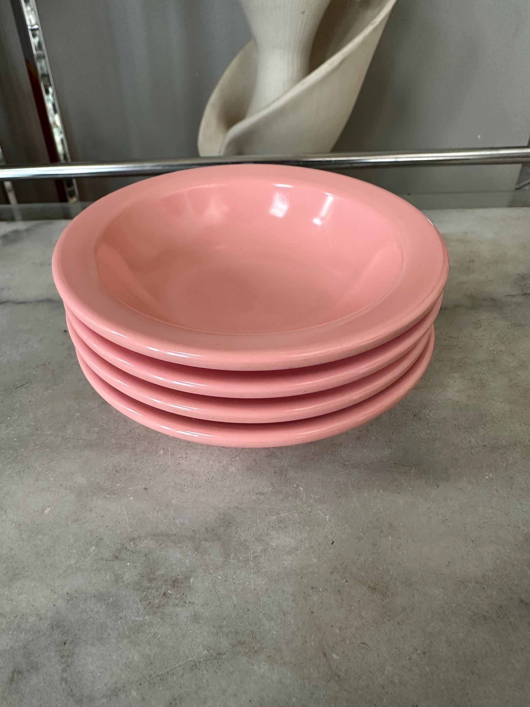 Vintage 5” Boonton Pink Melamine Melmac Bowls 301-5 Made in the USA - Set of 5