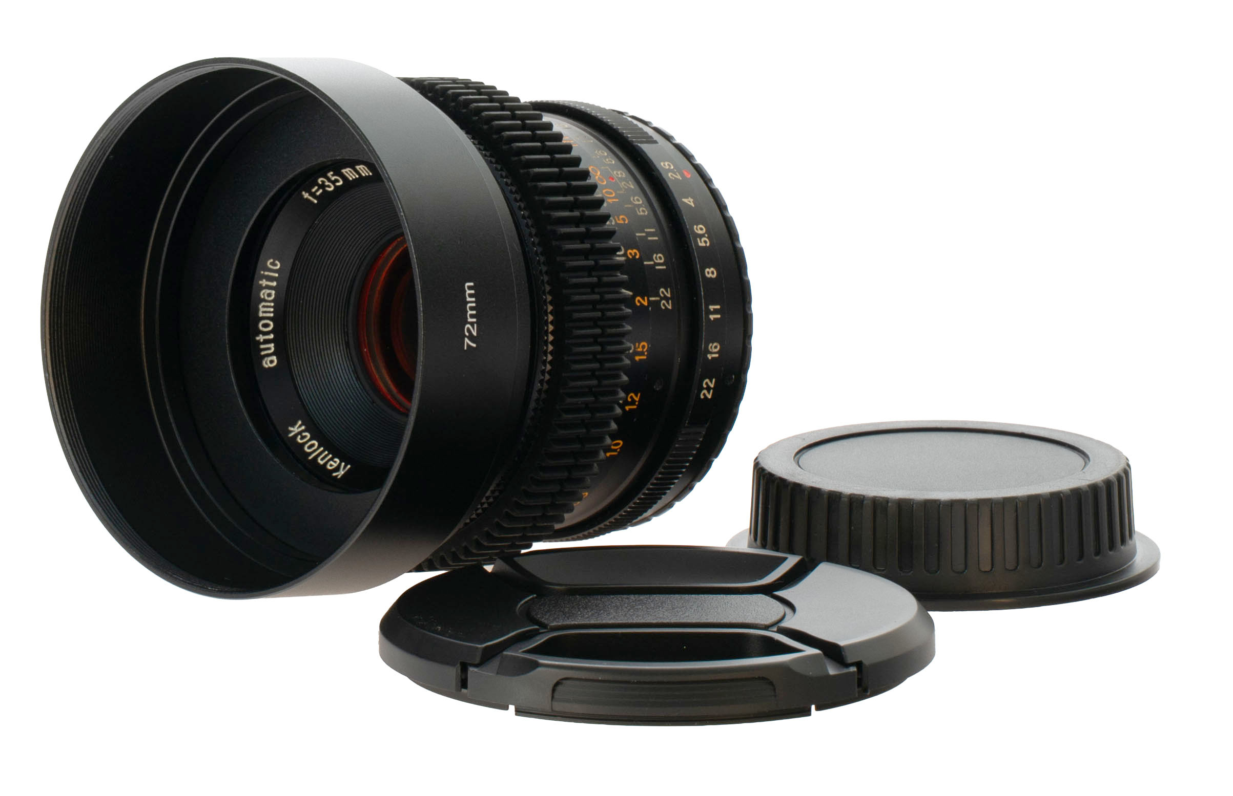 Kenlock Automatic 35mm F2.8 Cine Mod w/ Orange Anamorphic Bokeh & Flare | Canon!